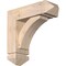Ekena Millwork Thorton Arts and Crafts Smooth Bracket w/ Offset Brace, Douglas Fir, 5 1/2"W x 16"D x 16"H BKT0604X16X16THR03SDF - alternate 1